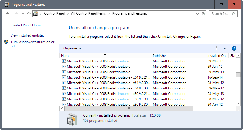 Microsoft vc redist package steam